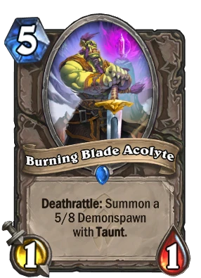 Burning Blade Acolyte Card Image