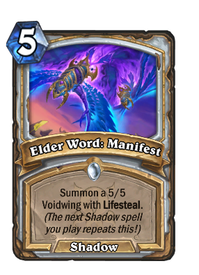 Elder Word: Manifest Card Image