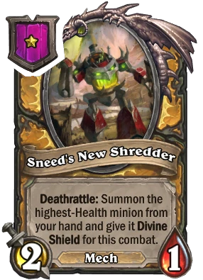 Sneed's New Shredder Card Image