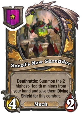 Sneed's New Shredder Card Image