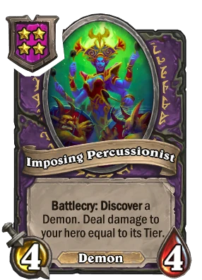 Imposing Percussionist Card Image