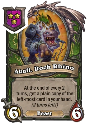Akali, Rock Rhino Card Image