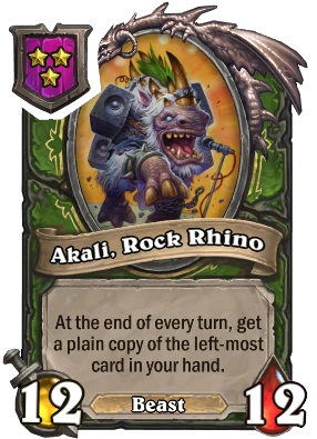 Akali, Rock Rhino Card Image
