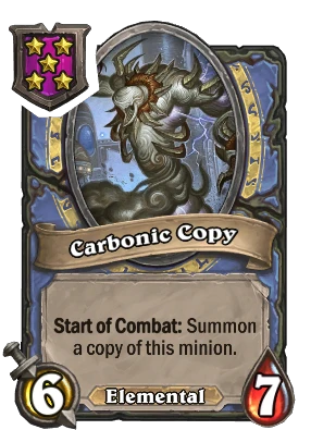 Carbonic Copy Card Image
