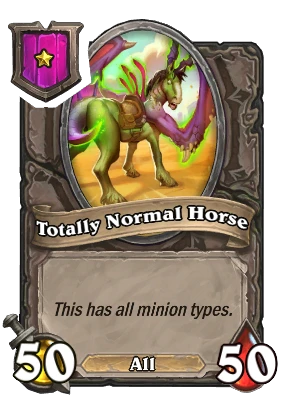 Totally Normal Horse Card Image