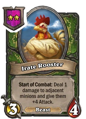 Irate Rooster Card Image