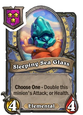 Sleeping Sea Glass Card Image