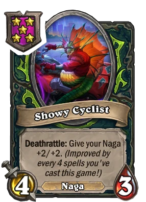 Showy Cyclist Card Image