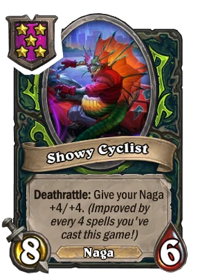 Showy Cyclist Card Image