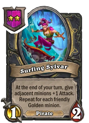 Surfing Sylvar Card Image
