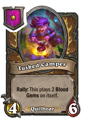 Tusked Camper Card Image