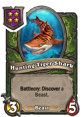 Hunting Tiger Shark Card Image