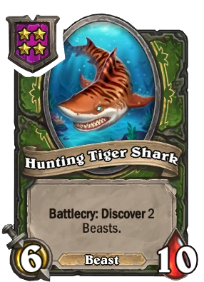 Hunting Tiger Shark Card Image