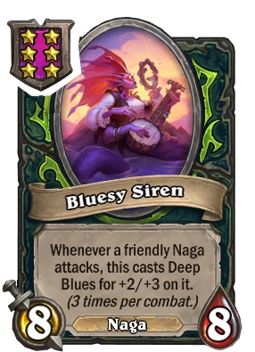 Bluesy Siren Card Image