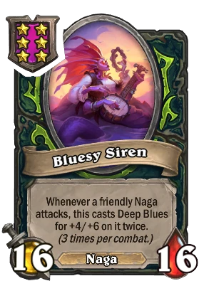 Bluesy Siren Card Image