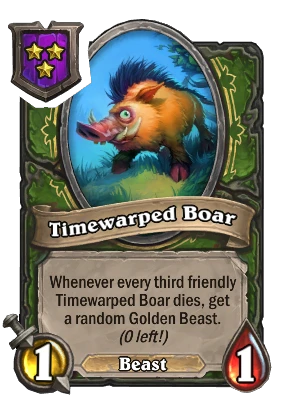 Timewarped Boar Card Image