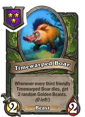 Timewarped Boar Card Image