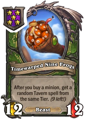 Timewarped Nine Frogs Card Image