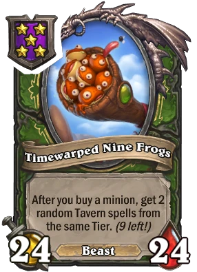 Timewarped Nine Frogs Card Image