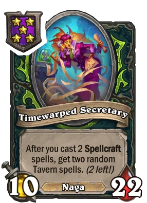 Timewarped Secretary Card Image