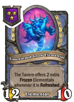 Timewarped Snow Elemental Card Image