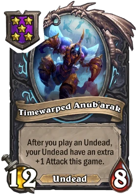Timewarped Anub'arak Card Image