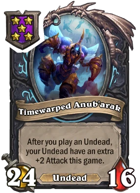 Timewarped Anub'arak Card Image