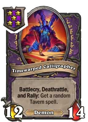 Timewarped Calligrapher Card Image