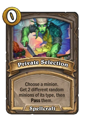 Private Selection Card Image