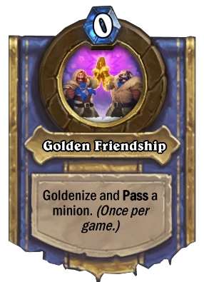 Golden Friendship Card Image