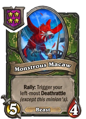 Monstrous Macaw Card Image