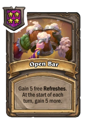 Open Bar Card Image