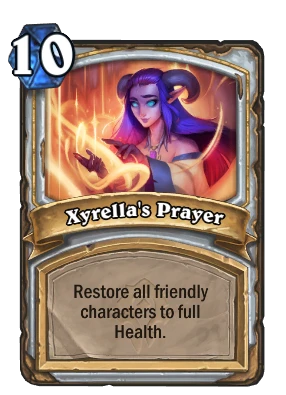 Xyrella's Prayer Card Image