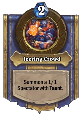 Jeering Crowd Card Image