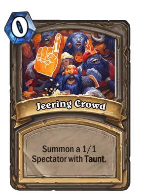 Jeering Crowd Card Image