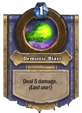 Demonic Blast Card Image