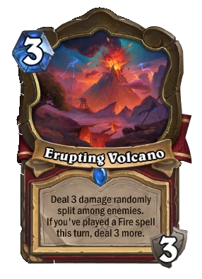 Erupting Volcano Card Image