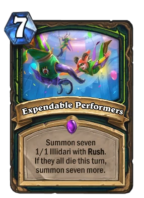 Expendable Performers Card Image