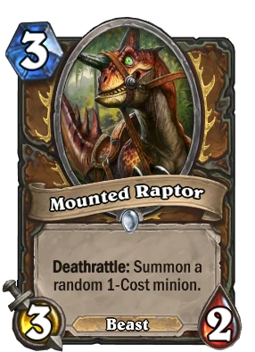Mounted Raptor Card Image
