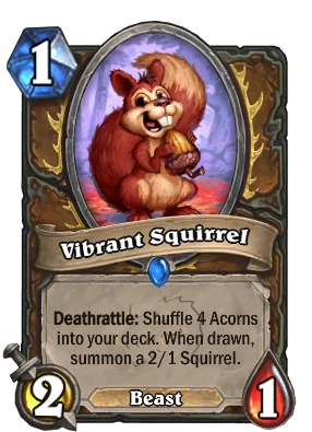 Vibrant Squirrel Card Image