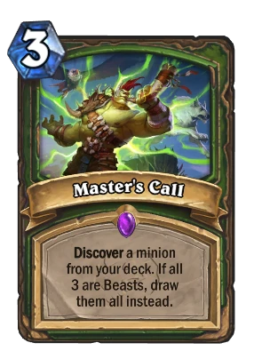 Master's Call Card Image