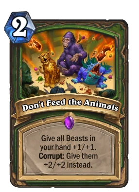 Don't Feed the Animals Card Image