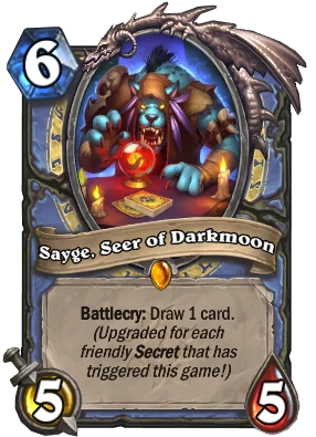 Sayge, Seer of Darkmoon Card Image