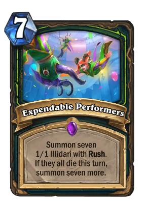 Expendable Performers Card Image