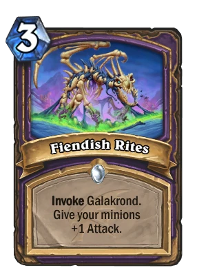 Fiendish Rites Card Image