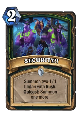 SECURITY!! Card Image