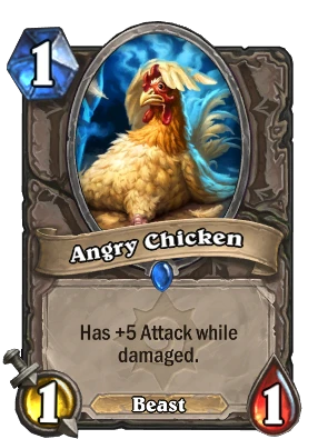 Angry Chicken Card Image
