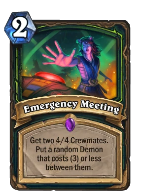 Emergency Meeting Card Image
