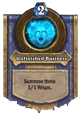 Unfinished Business Card Image