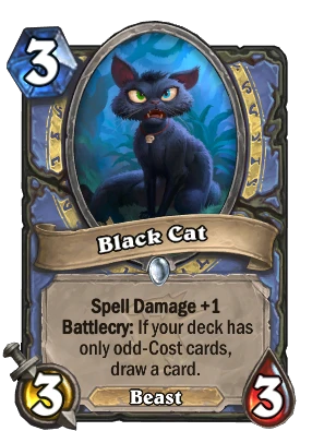 Black Cat Card Image